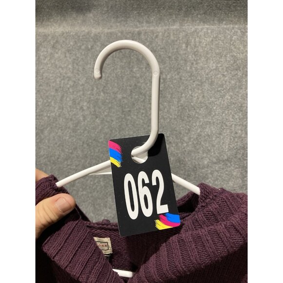 Arizona Hoodie Women’s Size Medium Purple Long Sleeve Button Up - Picture 11 of 11